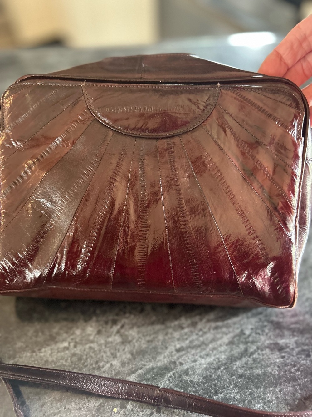 Vintage eel skin purse - Picture 3 of 14